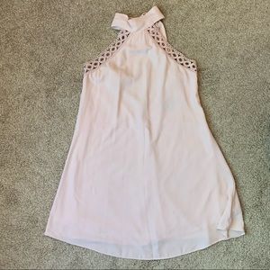 Blush Pink Halter Swing Dress